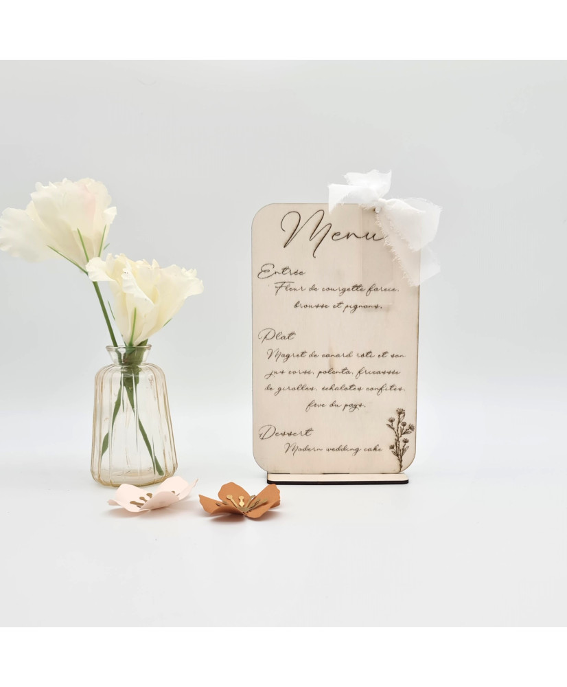 Menu de table Collection "Poétique"
