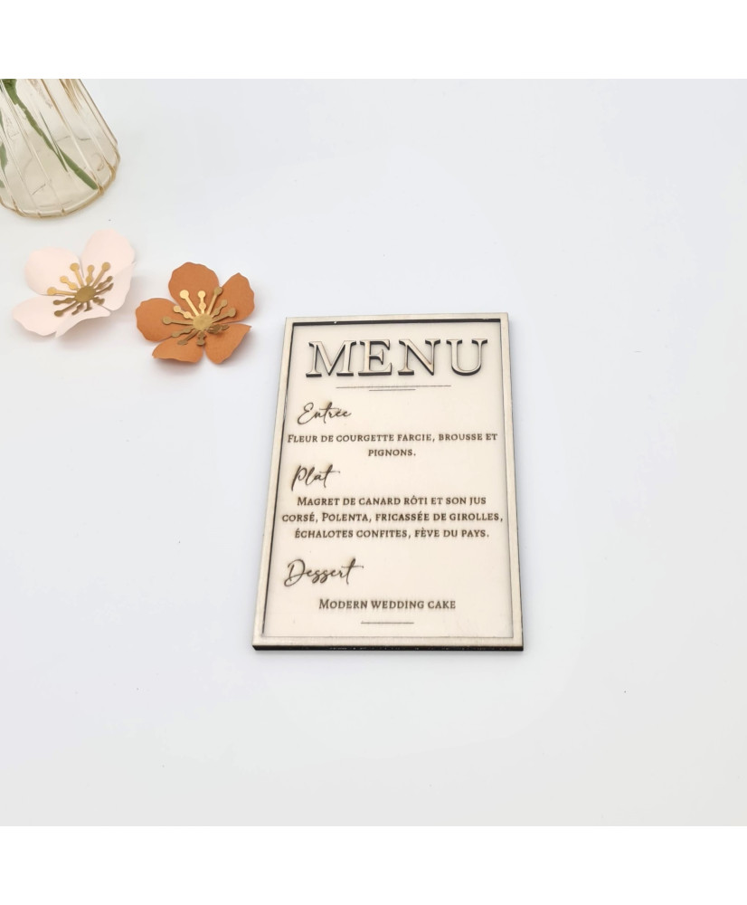 Menu individuel Collection "Élégance"