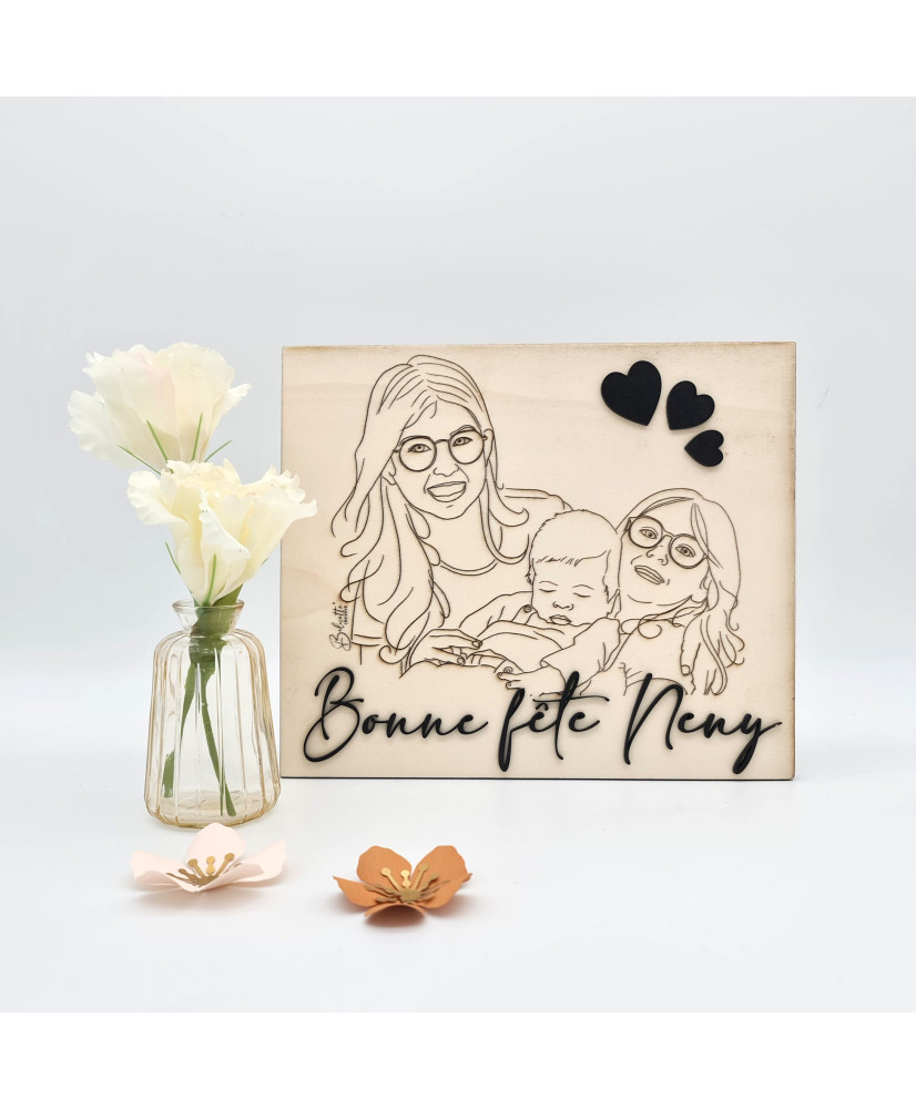Photo dessinée et gravée