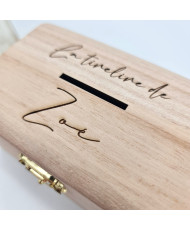 Boite " La tirelire de … " personnalisée