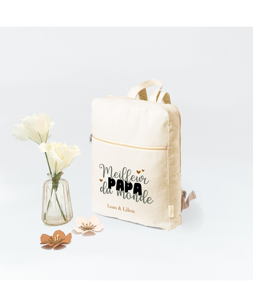 Sac à dos beige pour "Papa"