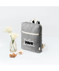 Sac à dos gris pour "Papa"