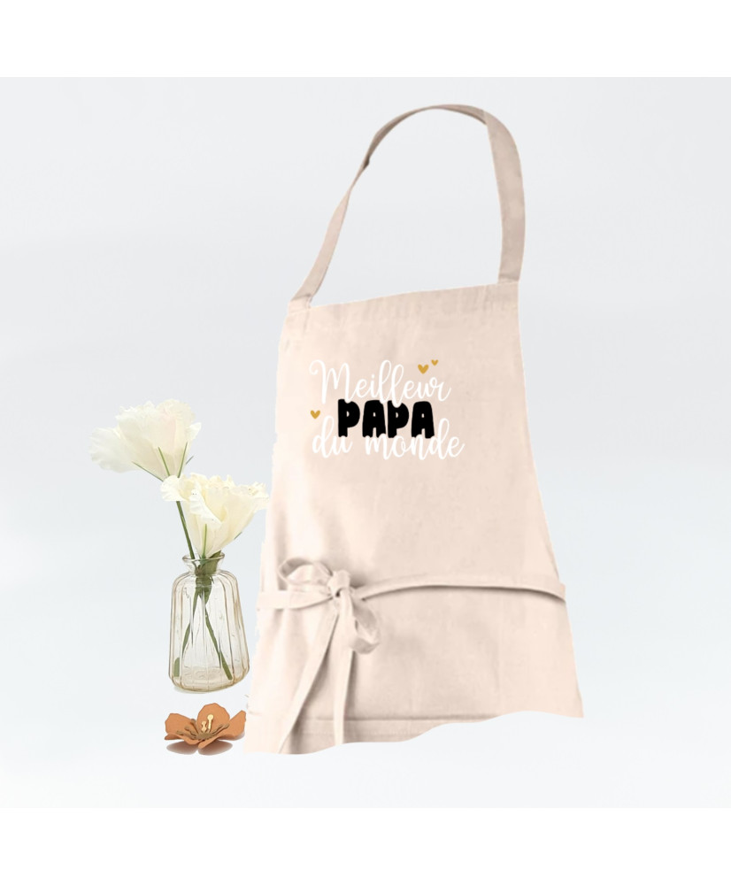 Tablier beige pour "Papa"