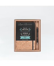 Ensemble carnet en liège...