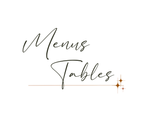 - Menus de table